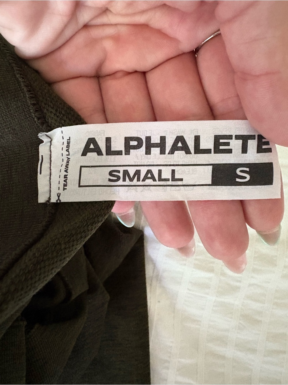 Alphalete Green High-Waist Leggings - Picture 3 of 4